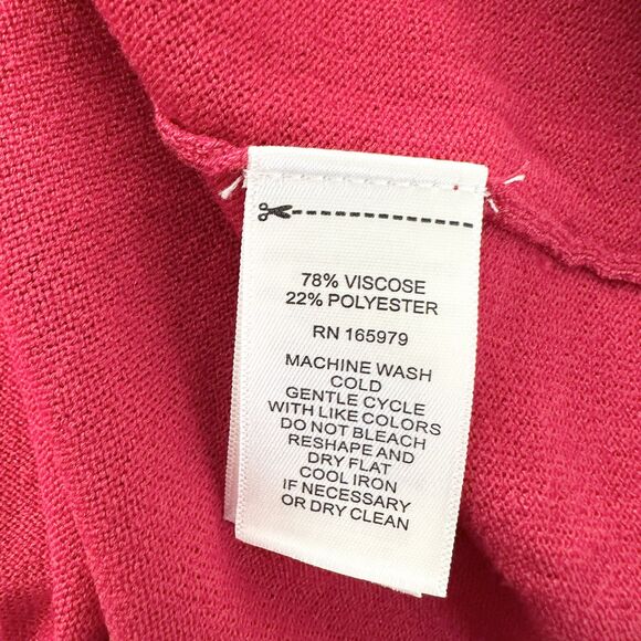 Cable & Gauge Sweater Womens Size L Red O Ring Cutout Holiday - Picture 6 of 8